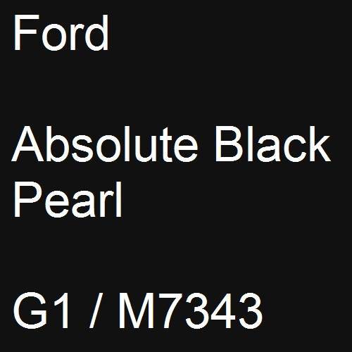 Ford, Absolute Black Pearl, G1 / M7343.